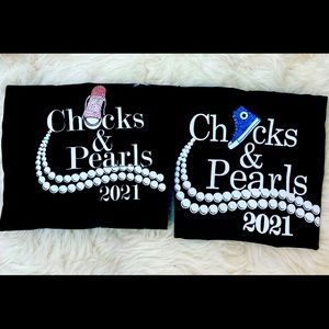 Chucks and Pearls T-shirt’s